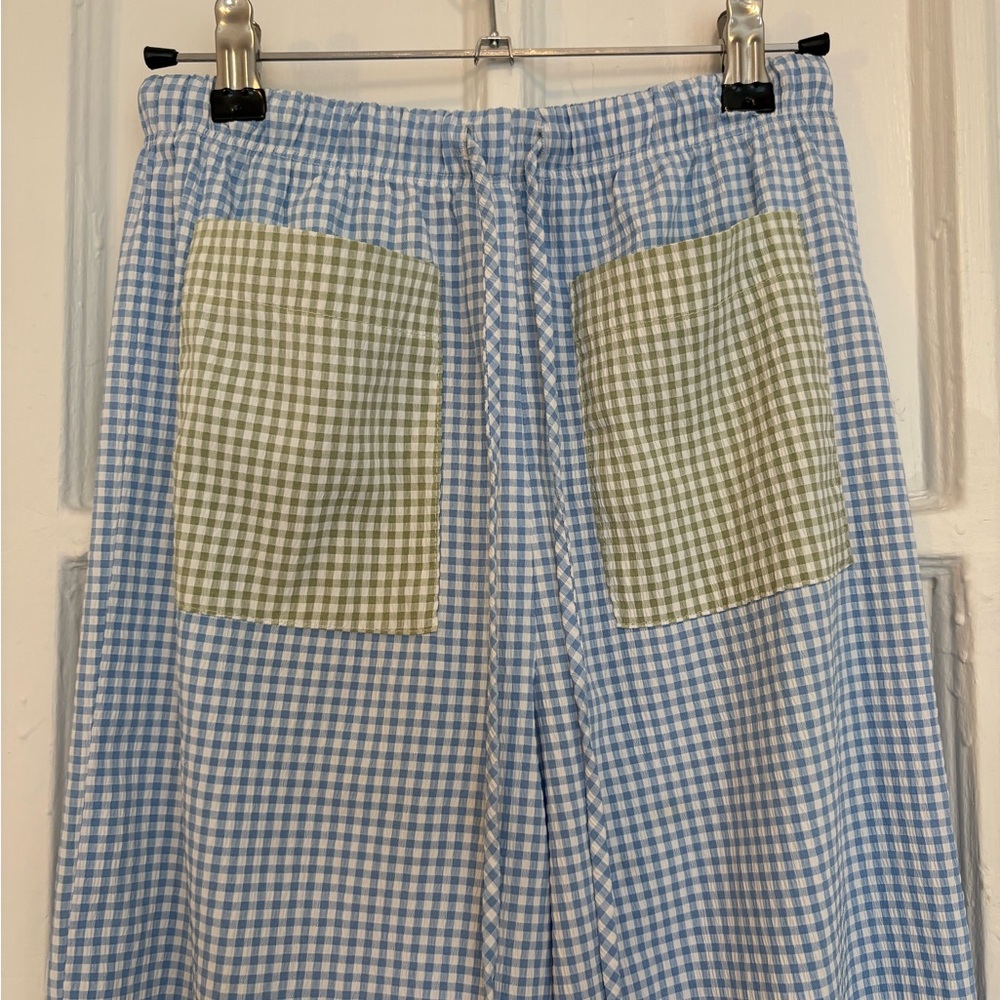 Lisa Says Gah Emilia Pant XS Carolina Blue/Fern